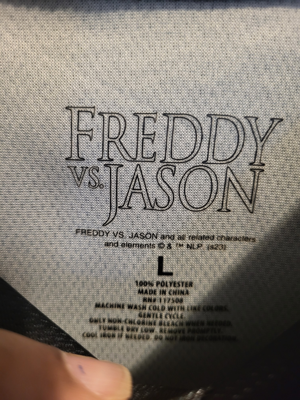 Freddy vs Jason Black Graphic Short-Sleeve Shirt - Picture 9 of 9